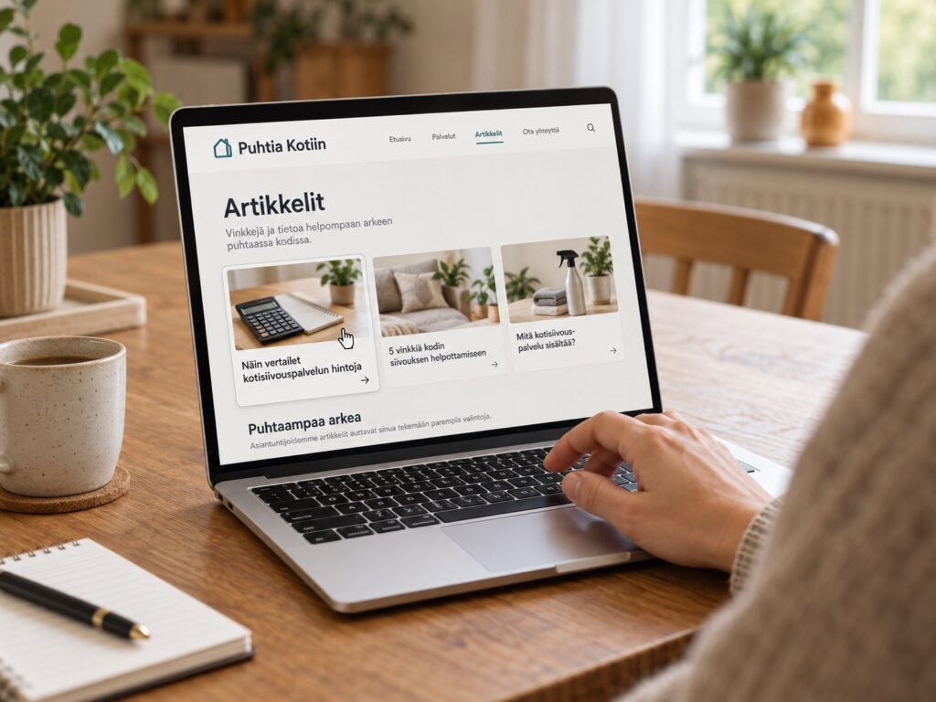 Automaattinen SEO ja GEO: AI-sisältöpalvelu yrityksille tuottaa artikkelisisältöä asiakkaidesi tarpeisiin.